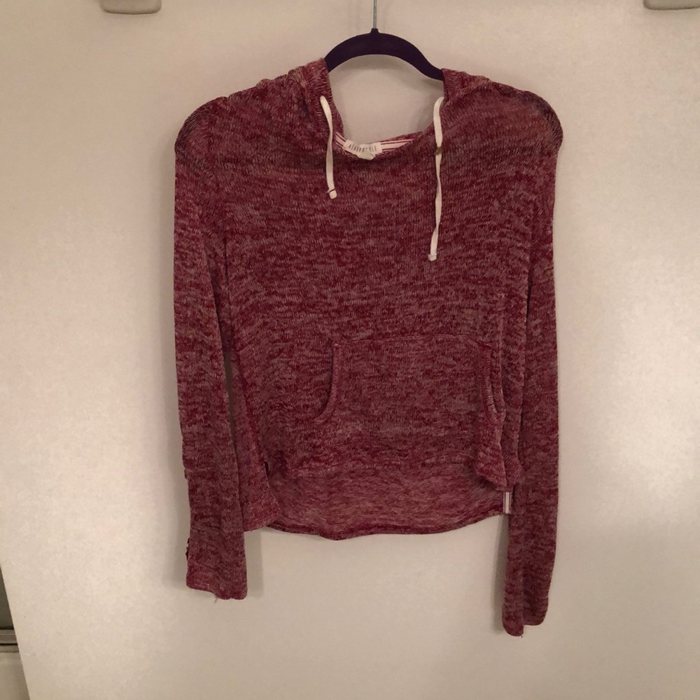 Red pull over sweater